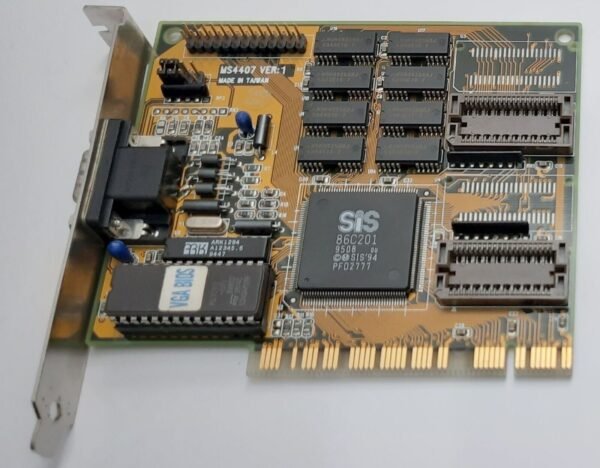 MSI MS-4407 PCI Grafikkarte (SiS 86C201, 1MB, retro, 1995) - Image 2
