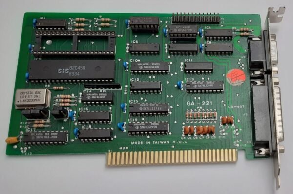 Gigabyte GA-221 8-bit ISA Multi-I/O Controller (LPT, COM, seriell, retro, 1989) - Image 2