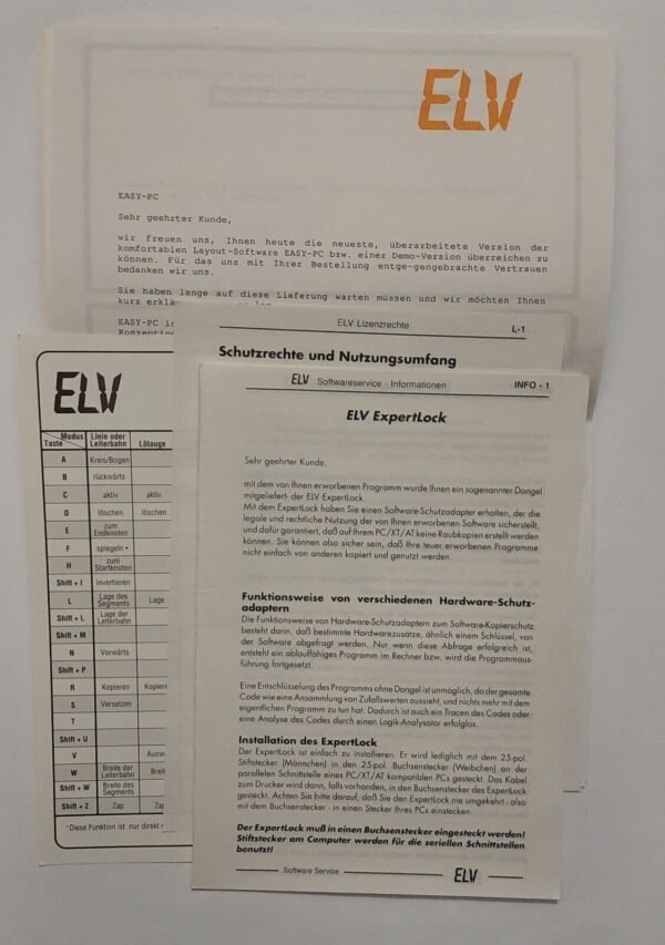 ELV Easy PC Platinenlayouts und Schaltbilder (5,25" Disketten, 1990, OVP) - Image 5