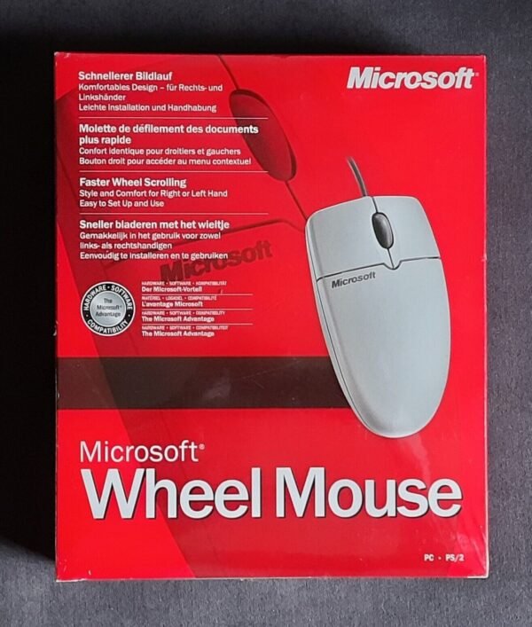 Microsoft Wheel Mouse 1.0 PS/2 retro NOS