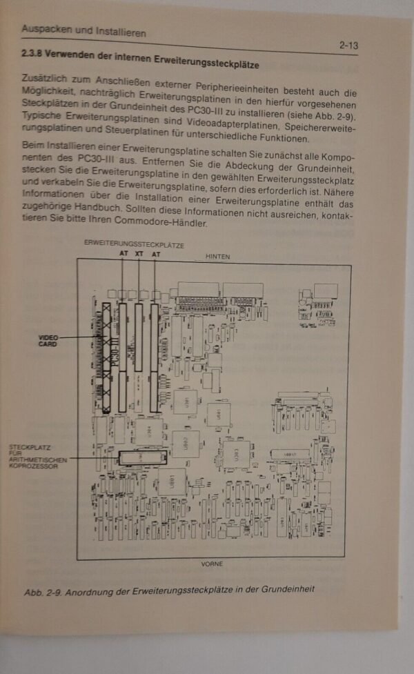 Commodore PC 30 III Benutzerhandbuch Deutsch - Image 4