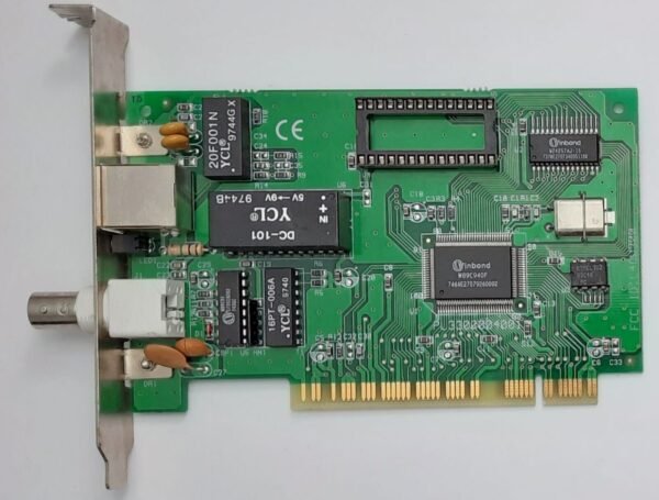 CIS Technology W300 PCI Netzwerkkarte (RJ45, BNC, Ethernet, retro, 1998)