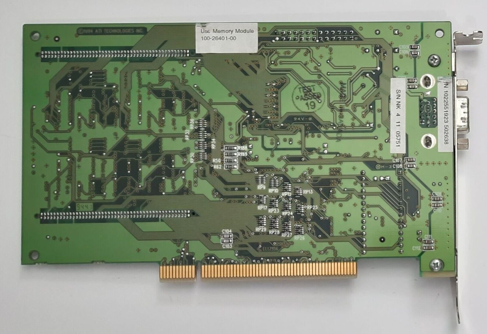 ATI Graphics Pro Turbo PCI Grafikkarte (ATI Mach64GX, 2MB, EXM255, retro, 1994) - Image 4