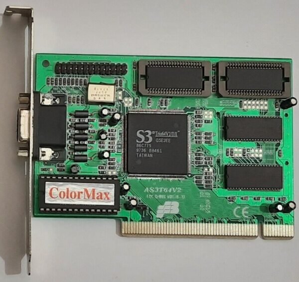 VTC 9111-16-10 PCI Grafikkarte (S3 Trio64V2/DX, 86C775, AS3T64V2, 2MB, 1997)