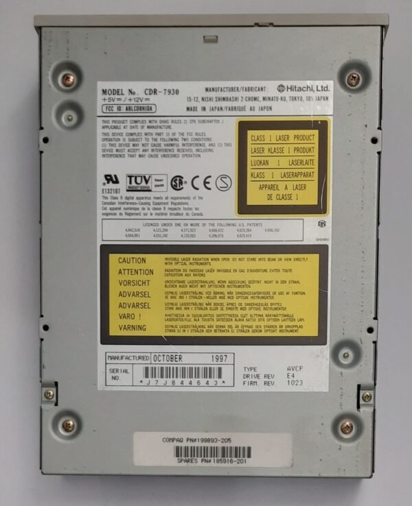 Hitachi CDR-7930 IDE 8x CD-ROM-Laufwerk (retro, 1997) - Image 2