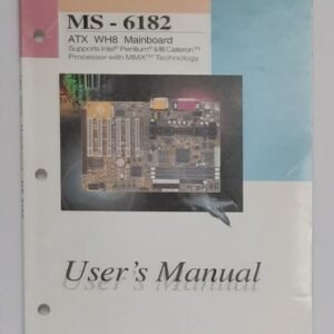 MSI MS-6182 ATX WH8 Slot 1 Mainboard User's Manual / Handbuch