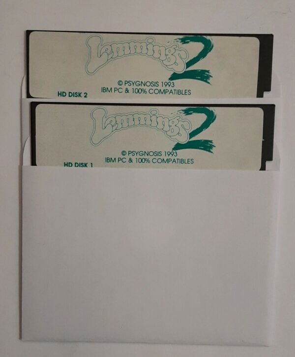 Lemmings 2 DOS 5,25" Disketten