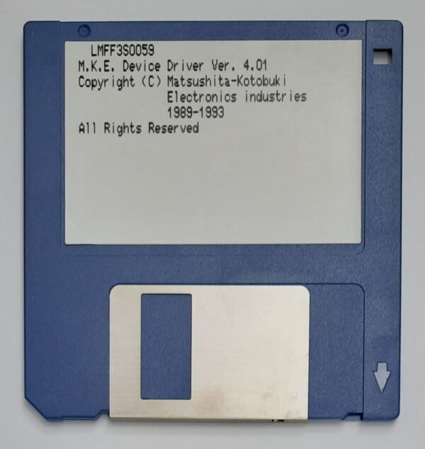 M.K.E. Device Driver / Treiber Diskette (Matsushita, CD-ROM, retro, 1993)