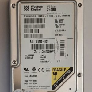 Western Digital Caviar 26400 IDE Festplatte (6448MB, 6.4GB, retro, 1999)