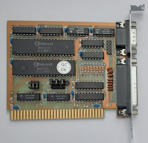 Suntra 8-bit ISA Multi-I/O Controller (RS-232, COM, seriell, LPT, Winbond, 1991)