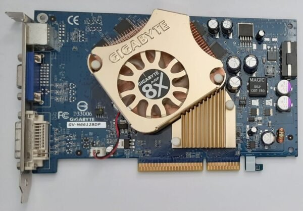 Gigabyte GV-N66128DP AGP Grafikkarte (nvidia GeForce 6600, 128MB, retro, 2005)