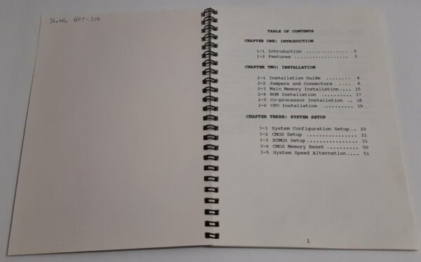 Handbuch für Shutte HOT-304 (80386 Mainboard) - Image 2