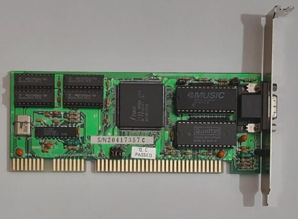 Trident 9016X2/4 LT2 REV. B ISA Grafikkarte (TVGA9000B, 512KB, 1992)