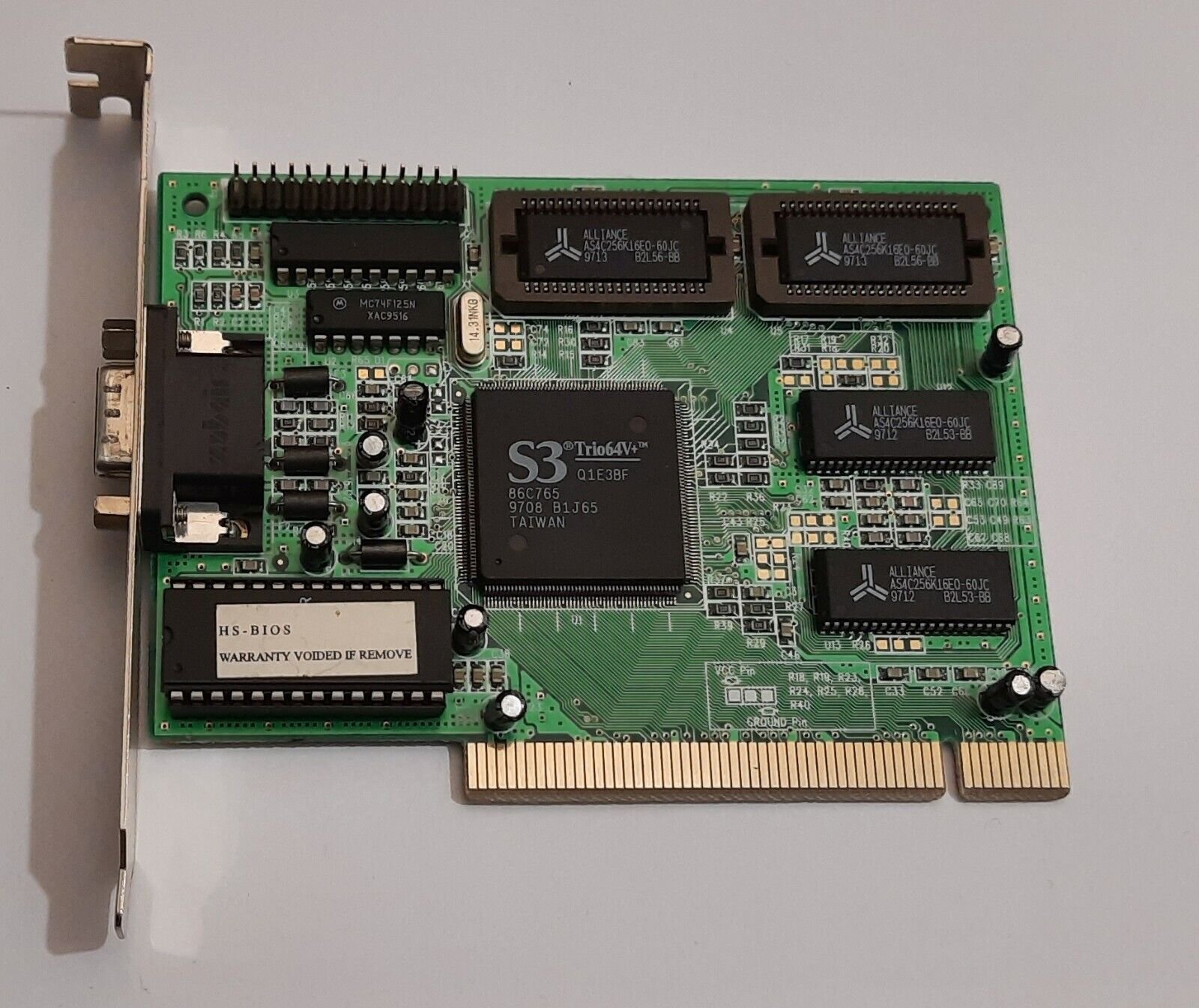 HIS 2T64H1S0 PCI Grafikkarte (S3 Trio64V+, 86C765, 2MB, 1997) - Image 2