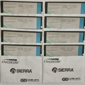 Sierra Leisure Suit Larry V German DOS 5,25" Disketten