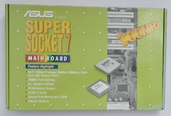 ASUS P5A Super Sockel 7 ISA AGP retro Mainboard OVP