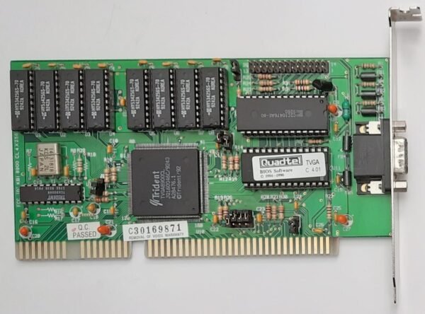 HIS 8900 CL 4x256 ISA Grafikkarte (Trident TVGA8900CL, 1MB, retro, 1992)