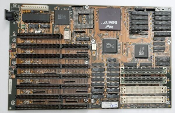 ABIT AT4 80486 ISA retro Mainboard + Intel 80486DX 33MHz + 16MB RAM + 256KB