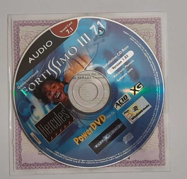 Hercules Gamesurround Fortissimo III 7.1 PCI Soundkarte (Crystal CS4624, 2002) - Image 5