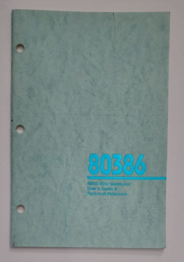 SOYO SY-019H 80386 Mainboard User's guide & Technical Reference / Handbuch