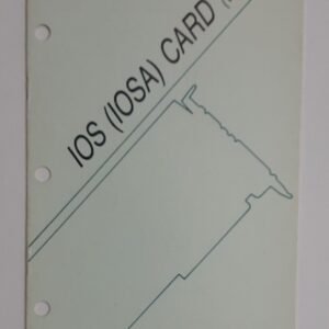 TMC IOS (IOSA) ISA 8-bit Multi-I/O Card Owner's Manual / Handbuch