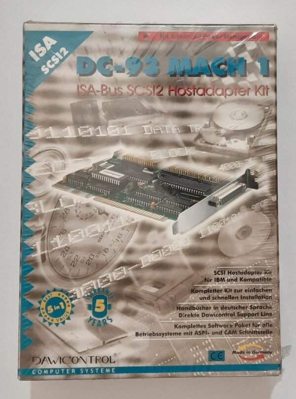 Dawicontrol DC-93 Mach1 ISA SCSI Controller (retro, 1995, NOS)