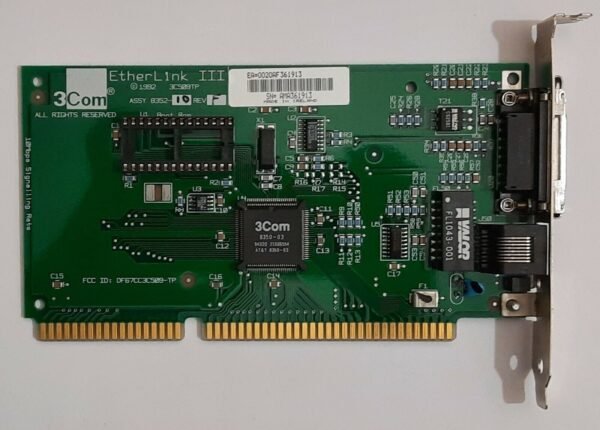 3COM EtherLink III 3C509TP ISA Netzwerkkarte (RJ45, 1994)