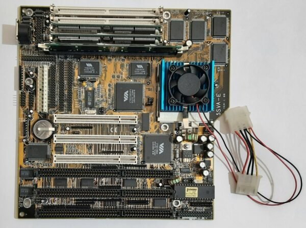 ZIDA 5SVA-E Sockel 7 ISA retro Mainboard + Intel Pentium MMX 166MHz + 96MB RAM