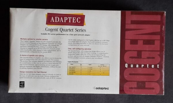 Adaptec / Cogent Quartet Series ANA-6944A/TX PCI Netzwerkkarte (RJ45, retro,OVP) - Image 3