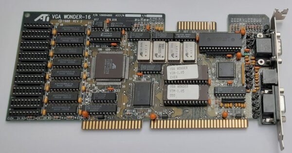 ATI VGA Wonder-16 ISA Grafikkarte (ATI 18800, 256KB, VGA, EGA, 1988) - Image 2