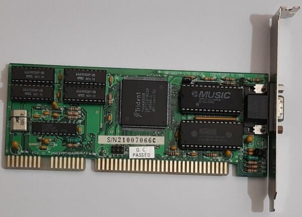 Trident 9016X2/4 LT2 REV. B ISA Grafikkarte (TVGA9000B, 512KB, 1993)