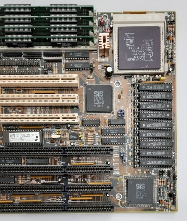 EDOM MP046 ISA PCI retro 486 Mainboard + AMD Am5x86-P75 133MHz + 32MB RAM - Image 3