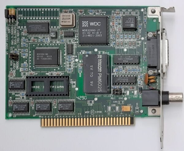 Western Digital WD8003EP 8-bit ISA Netzwerkkarte (BNC, Koax, retro, 1991)