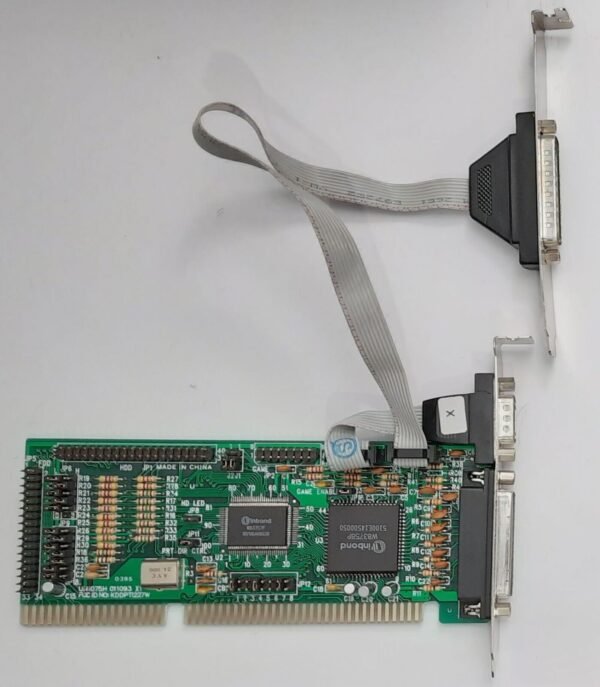DTK PTI-227W ISA Multi-I/O IDE Floppy Controller (Winbond, retro, 1995)