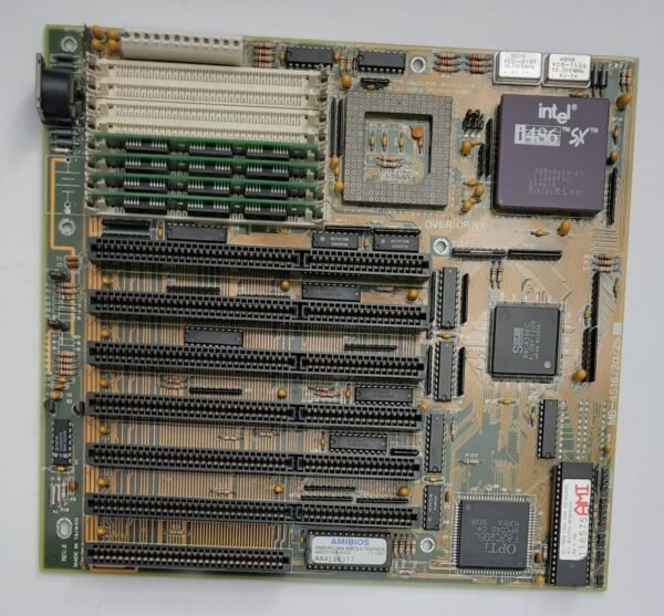 Aquarius MB-4S25 ISA Mainboard + Intel 80486SX 25MHz + 4MB RAM - Image 2