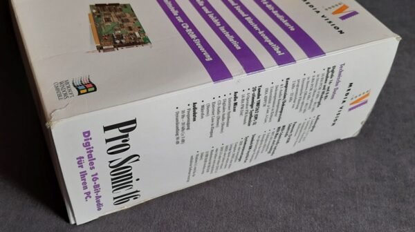 Media Vision Pro Sonic 16 ISA Soundkarte (Jazz16, OPL3, retro, 1993, OVP) - Image 7