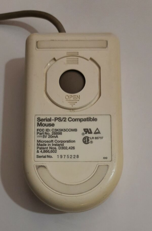 Microsoft Serial-PS/2 compatible Mouse (retro, C3K5K5COMB) - Image 4