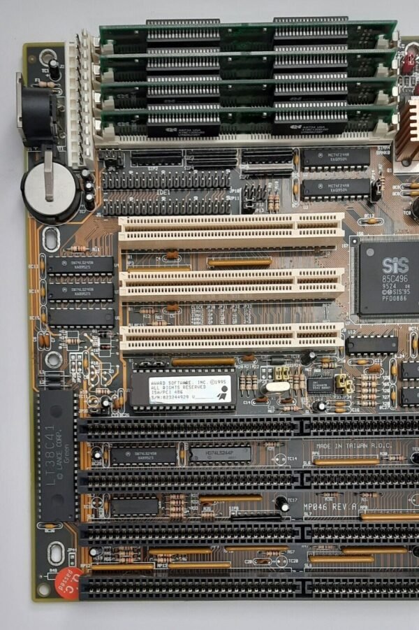 EDOM MP046 ISA PCI retro 486 Mainboard + AMD Am5x86-P75 133MHz + 32MB RAM - Image 2