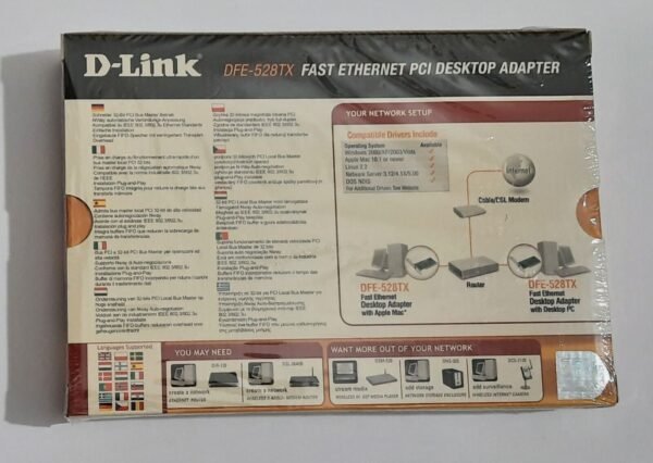 D-Link DFE-528TX PCI Netzwerkkarte (OVP) - Image 2