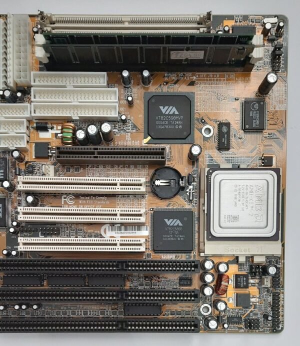 Shuttle HOT-591P Super Sockel 7 ISA AGP Mainboard + AMD K6-2 400MHz + 192MB RAM - Image 3