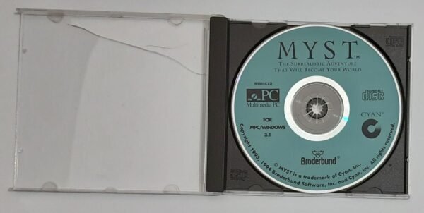 Myst PC Big Box CD-ROM (Broderbund, 1994, Windows 3.1) - Image 2