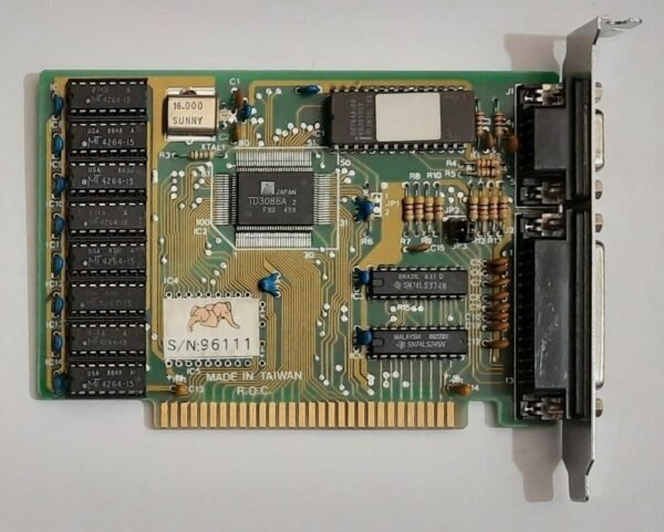 Tamarack TD3088A 8-bit ISA Grafikkarte (Hercules, HGC, monochrom, retro, 1989)