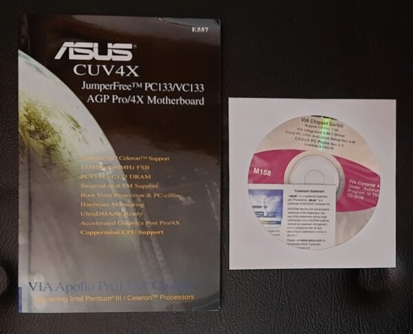 ASUS CUV4X Sockel 370 AGP Mainboard OVP - Image 7