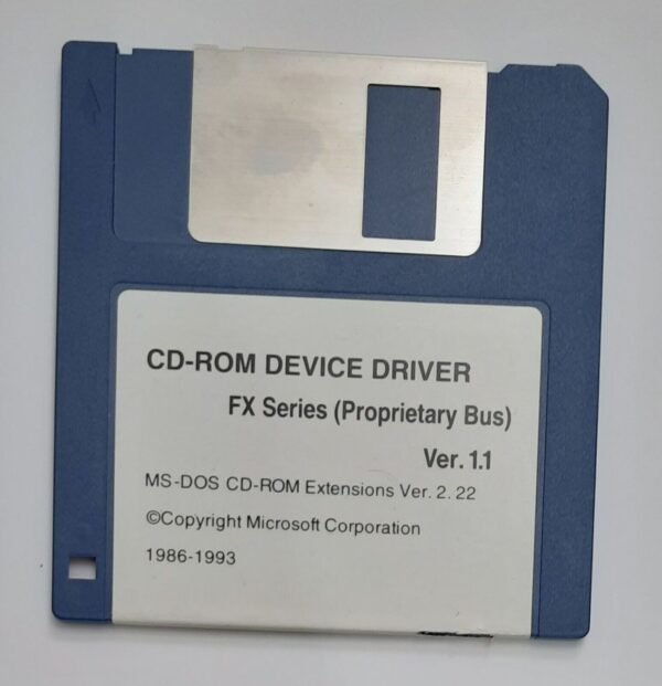 Microsoft / Mitsumi FX Series CD-ROM Treiber Diskette (retro, 1993)