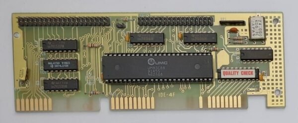 IDE-4F ISA IDE Floppy Controller (UMC, retro, 1991)