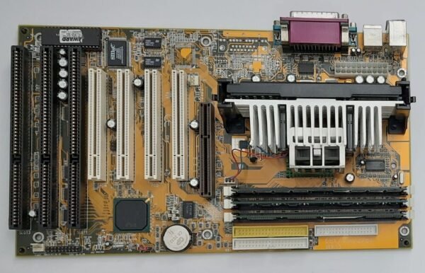 Acorp 6BX81 Slot 1 ISA AGP retro Mainboard + Pentium III 450MHz + 128MB RAM