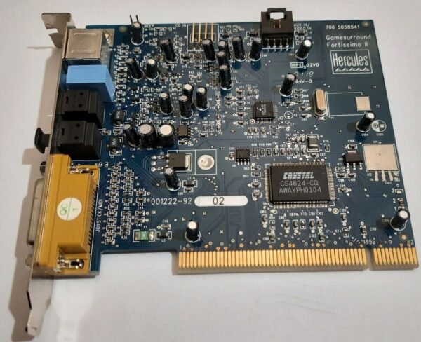 Hercules Gamesurround Fortissimo II PCI Soundkarte (Crystal CS4624, 2001) - Image 2
