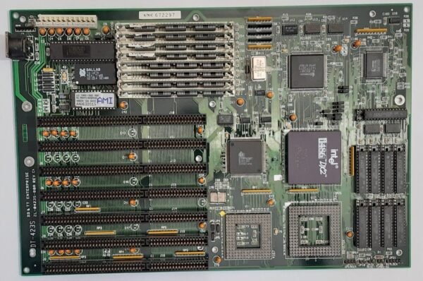 DD & TT Enterprise DT-423S 80486 ISA retro Mainboard + 80486DX2 66MHz + 8MB RAM