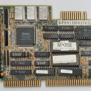 Morse KP1000 ISA Grafikkarte (Trident TVGA8800CS, 256KB, EGA, CGA, retro, 1989)