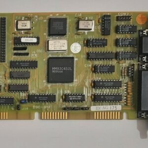 IOC-012 ISA Multi-I/O IDE Floppy Controller (HM83C452L, retro, 1990)